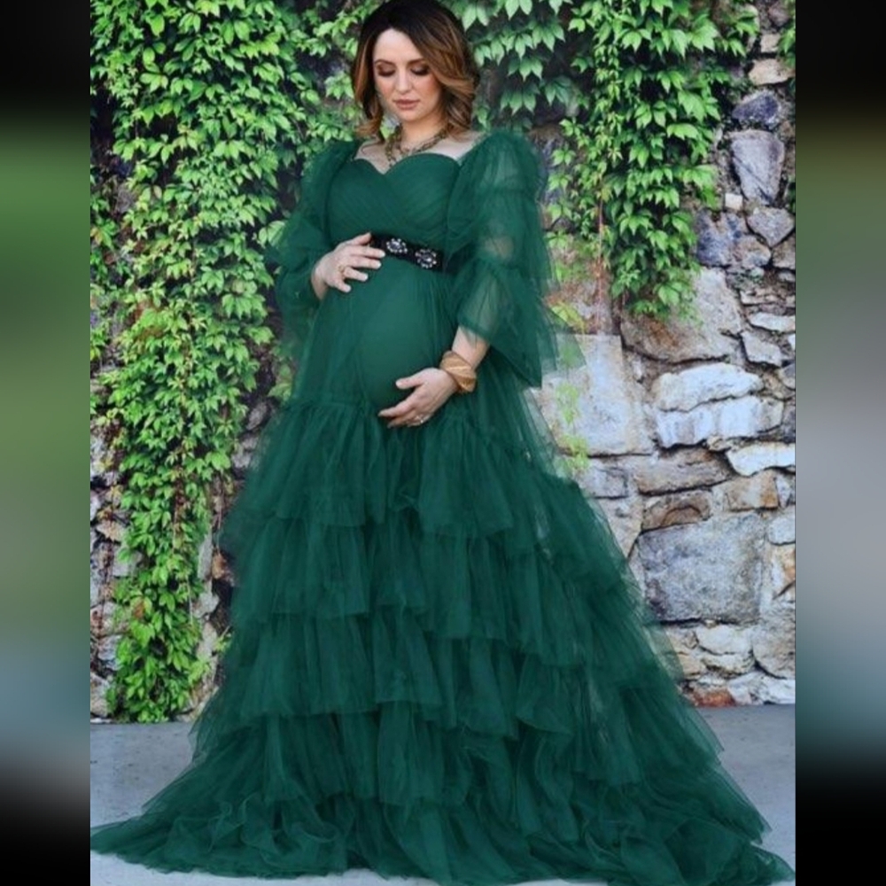 Maternity photoshoot maxi dress